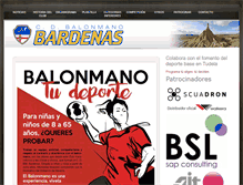 Tablet Screenshot of clubbalonmanobardenas.com